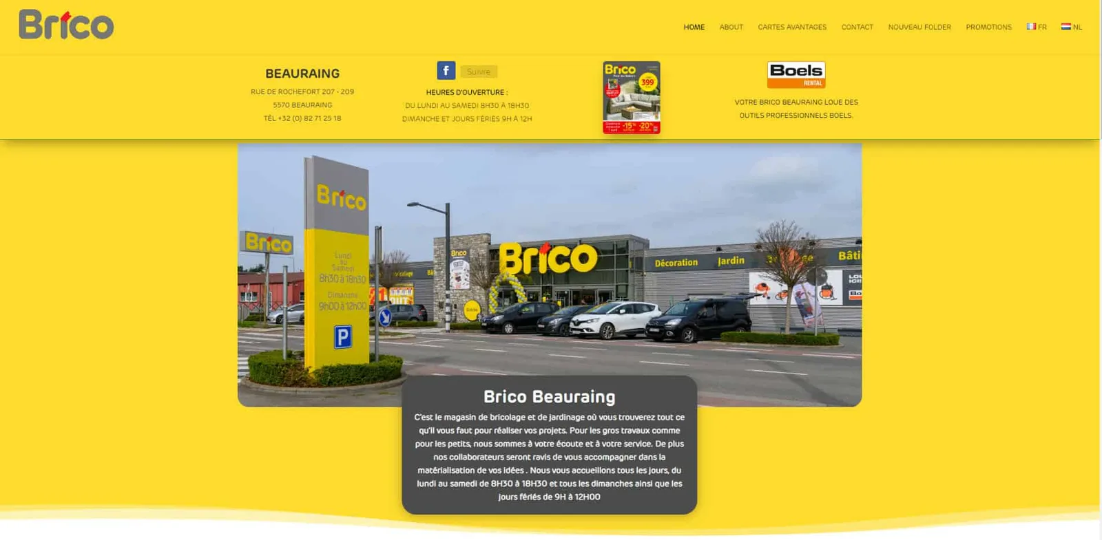 Création du site Brico Beauraing