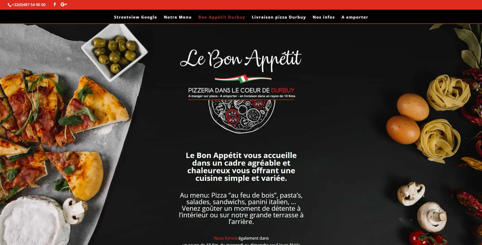 création du site Le Bon Appétit à Durbuy
