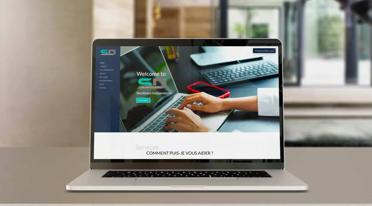 Aperçu du projet Création du site internet de SD Admin’ Secrétaire indépendante.