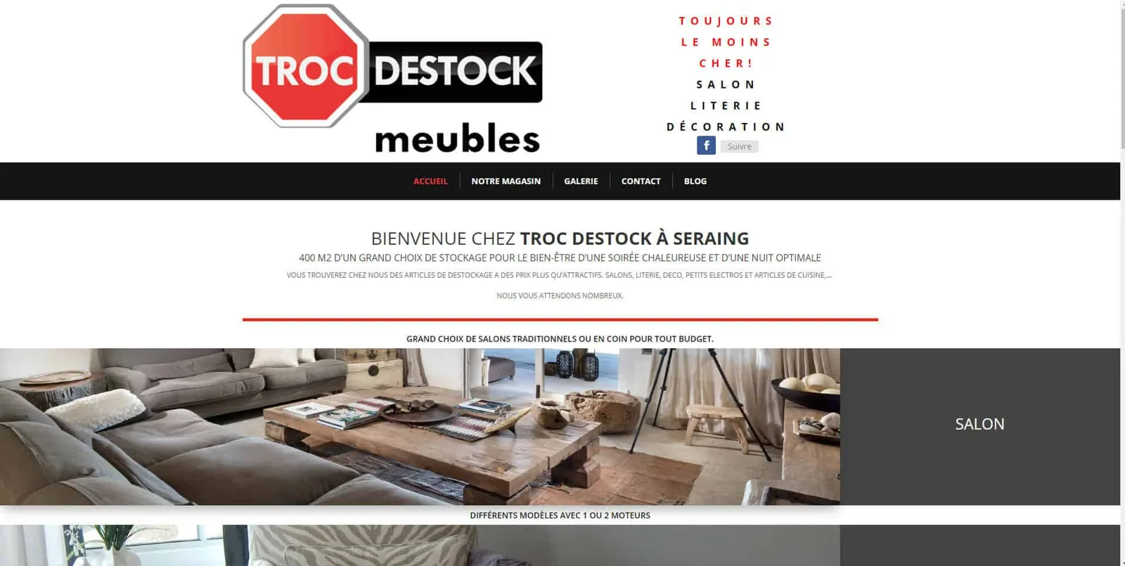 Création du site Troc-destock meubles